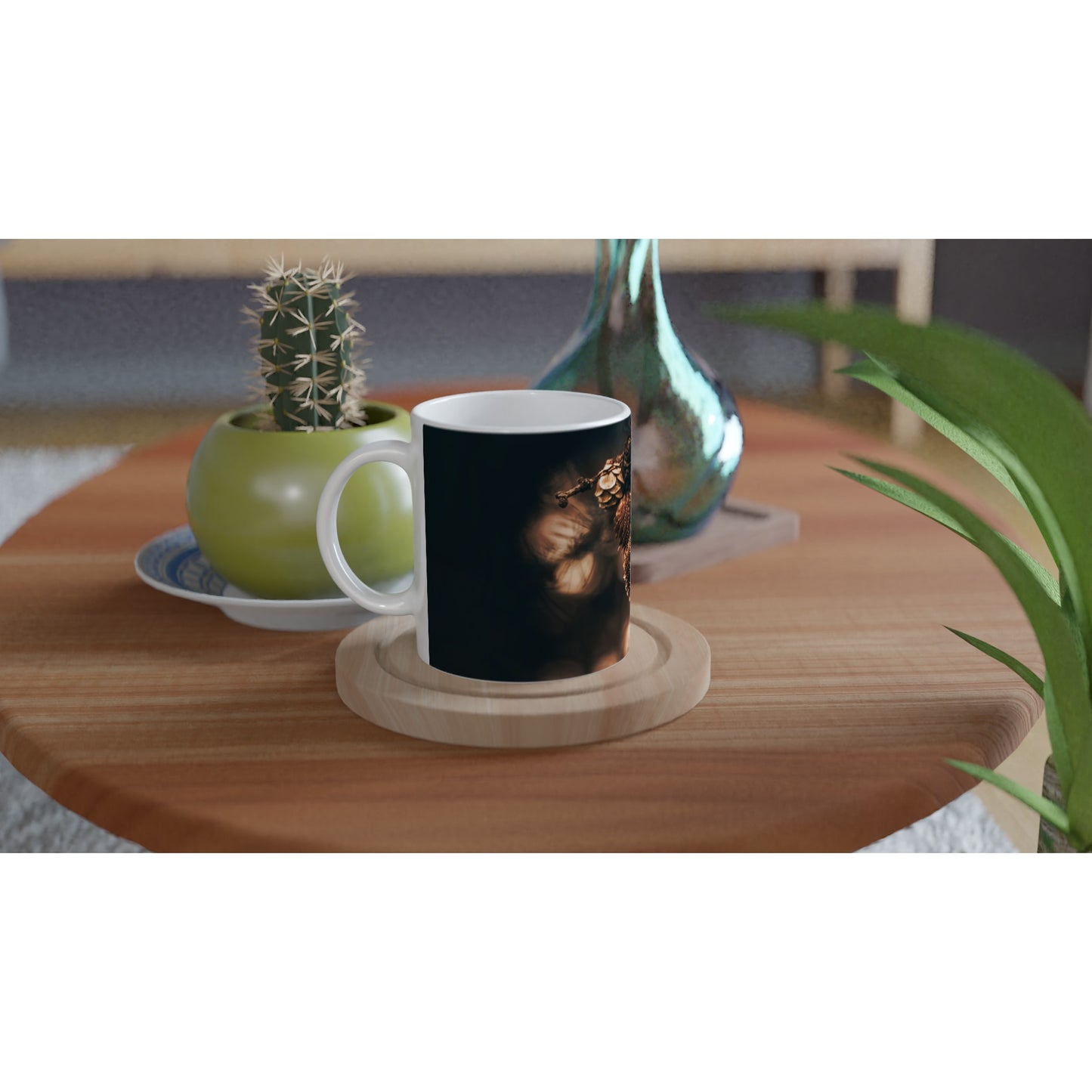 Krus - hvit med motiv "Wonders" og tekst "Du er verdifull"