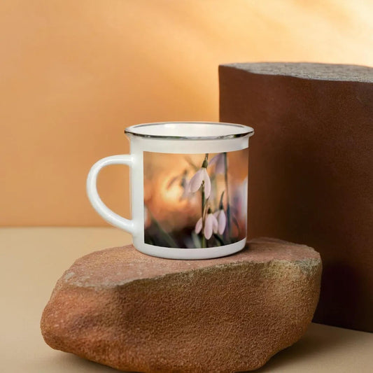 Vårstemning II - Hvitt emaljekrus